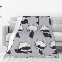 Gojo Sensei Anime Manga Blanket Fleece Autumn/Winter Jujutsu Kaisen Multi-function Super Warm Throw Blankets for Bedding Outdoor