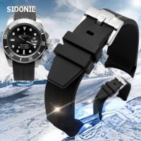 Silicone Watch Strap for Rolex Water Ghost Green Submariner Ghost King Explorer Watch Band Diving Rubber Accessories Men 20 21mm