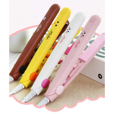 Mini Portable Cute Flat Irons Hair Styling Tools Travel Mini Hair Curler Easy Straightening Irons Hair Care Styling Hair Crimper