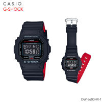 CASIO นาฬิกาข้อมือผู้ชาย G-Shock Digital DW-5600 Series รุ่น DW-5600HR-1 (Black/Red) DW-5600HR-1
