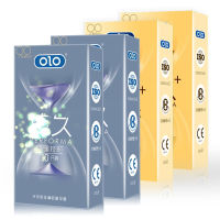 ถุงยางอนามัยแบบพิเศษบางเรียบ OLO ขนาด49มม/52มม ผิวเรียบ/ผิวปุ่ม (1กล่อง10ชิ้น) *บรรจุมิดชิต*