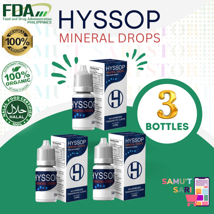 Hyssop Mineral Drops Lazada PH