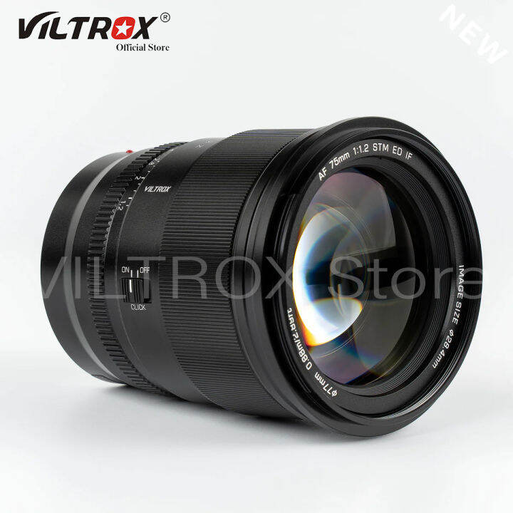 viltrox-75มม-f1-2โฟกัสอัตโนมัติขนาดใหญ่รูรับแสง-aps-c-ไพรม์เลนส์การออกแบบเลนส์สำหรับฟูจิ-xf-nikon-z-mount-sony-e-mount-micro-กล้องไมโคร