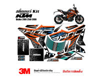 สติ๊กเกอร์ KTM Duke 200 250 390 ลาย Racing Rock  (แจ้งรุ่นรถในแชท)