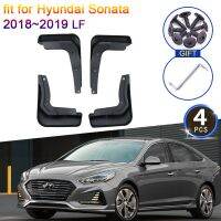 แผ่นบังโคลนสำหรับ Hyundai Sonata 2018 ~ 2019 LF Anti-Splash Upguards บังโคลนกันแดดล้อหลังด้านหน้ารถ Stying 4ชิ้นอุปกรณ์เสริม