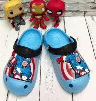 SCPPLaza รองเท้าเด็ก หุ้มหัว ทรง Crocs Kenta Marvel กัปตันอเมริกา MV8598 ลดราคาพิเศษ พร้อมส่ง