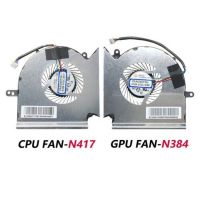 การระบายความร้อน GPU CPU แล็ปท็อปพัดลมระบายความร้อนสำหรับ MSI MS-16P7 GL63 GE63 GP63 GV63 GL73 GP73 GE63VR GE73VR MS-16P1 N417 MS-17C1/N384