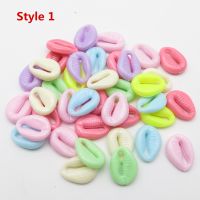 【CW】 50Pcs/100pcs Plastic Mixed Colors Braids hair dread dreadlock beads rings for girls boys women Accessories