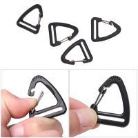 Camping Hiking Backpack Accessories Outdoor Tool Keychain Belt Buckles Triangle Carabiner Hooks Spring Quickdraws Clip