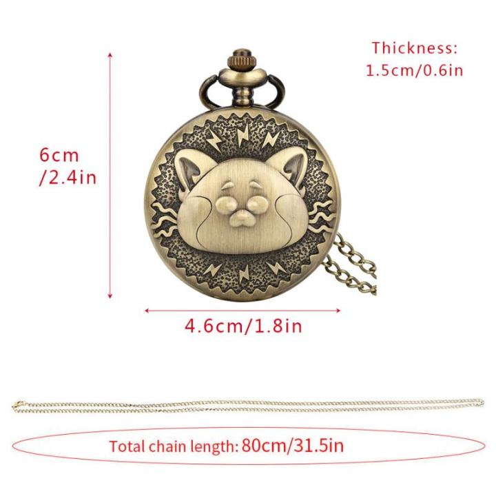 นาฬิกาพกควอทซ์รูปหัวแมวสำหรับสัตว์เลี้ยงแนววินเทจ-kalung-hewan-จี้รูปสตีมพังก์พร้อมสร้อยคอขนาด80ซม-ต่างหูมีโซ่30ซม