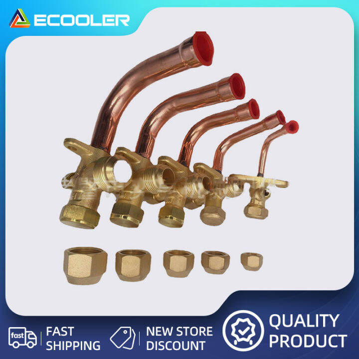 Brass Air Conditioning Valve High And Low Stop Valve Threeway