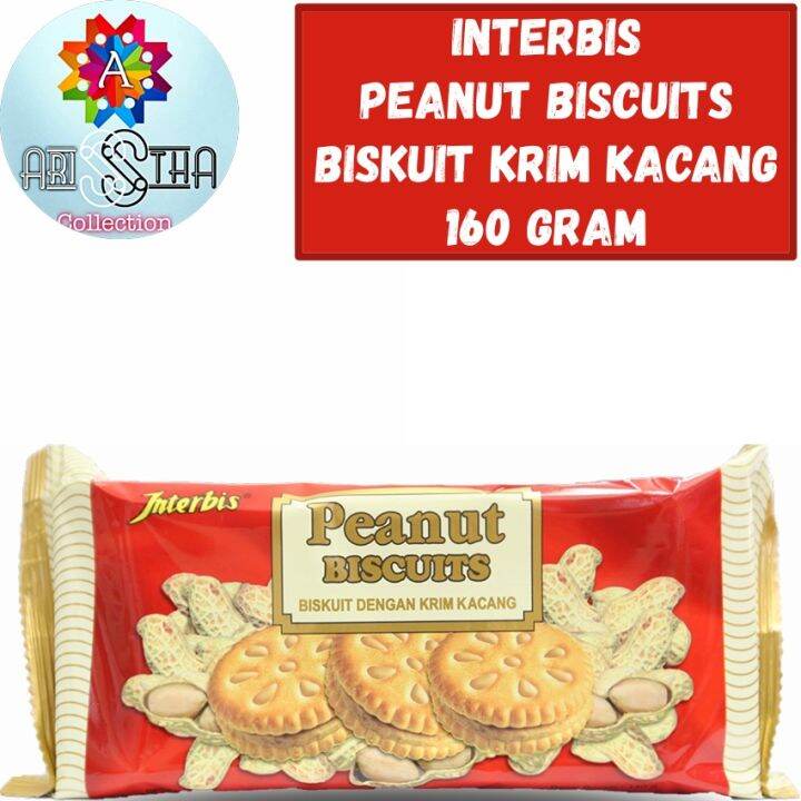 Interbis Peanut Biscuits Biskuit Krim Kacang Gram Lazada Indonesia