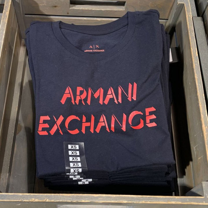เสื้อยืดผู้ชาย-armani-เสื้อยืดผ้าฝ้ายแขนสั้นใหม่