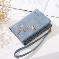 Women Short Wallet Cute Bird Tree Pattern Design Girls Zipper Coin Purse Ladies ID &amp; Credit Card Holder PU Small Clutch Bag