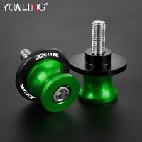 For Kawasaki ZX14R ZX 14R ZZR1400 ZX1400 2006 20072016 8MM Accessories CNC Aluminum Swingarm Spools Slider Rear Stand Screws