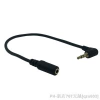 15cm 90 Degree Right Angled 3 5mm 3 Pole Audio Stereo Male to Female Extension Cable