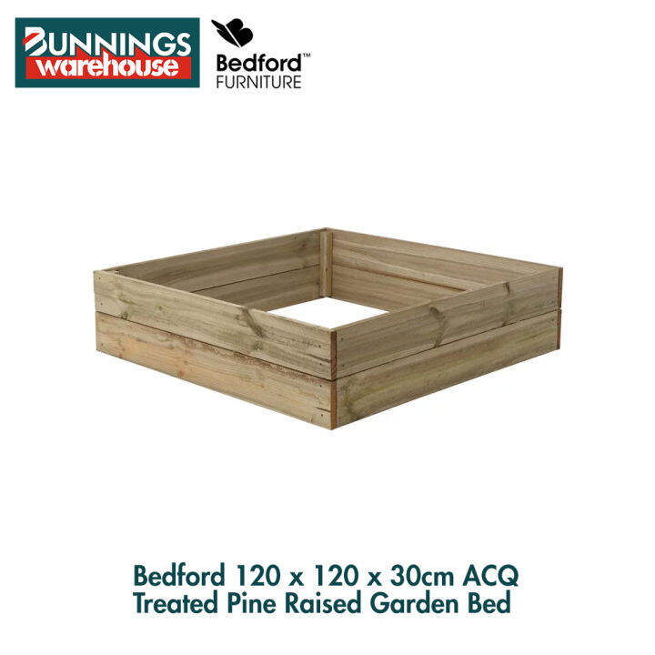 Bunnings Bedford 3320914 120 x 120 x 30cm ACQ Treated Pine Raised
