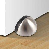 Dome Door Stopper Accessories Floor Mount Brushed Self Adhesive in Round Stainless Steel Doorstop Ground Door Stops Wall 4 Pack Door Hardware Locks