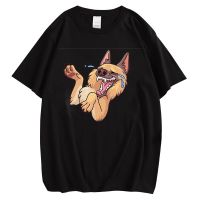 CLOOCL Cotton Men T-shirts Fashion Funny German Shepherd Chest Print Tees O-neck Short Sleeve Hip Hop Tops Mens Shirts XS-4XL-5XL-6XL