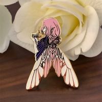 Enchanted Forest Fairy Cartoon Enamel Badge Brooch DIY Backpack Collar Lapel Pins Jewelry Beautiful Elf Girl Brooch Gift Pin