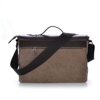 MANJIANGHONG Mens Canvas vintage Casual Briefcase man Business Shoulder Messenger Bag men Laptop Handbag male Messenger Bags