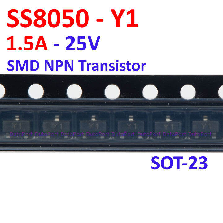 100 PCS Y1 SS8050 SS 8050 1.5A 25V SMD NPN Transistor SOT-23 | Lazada ...