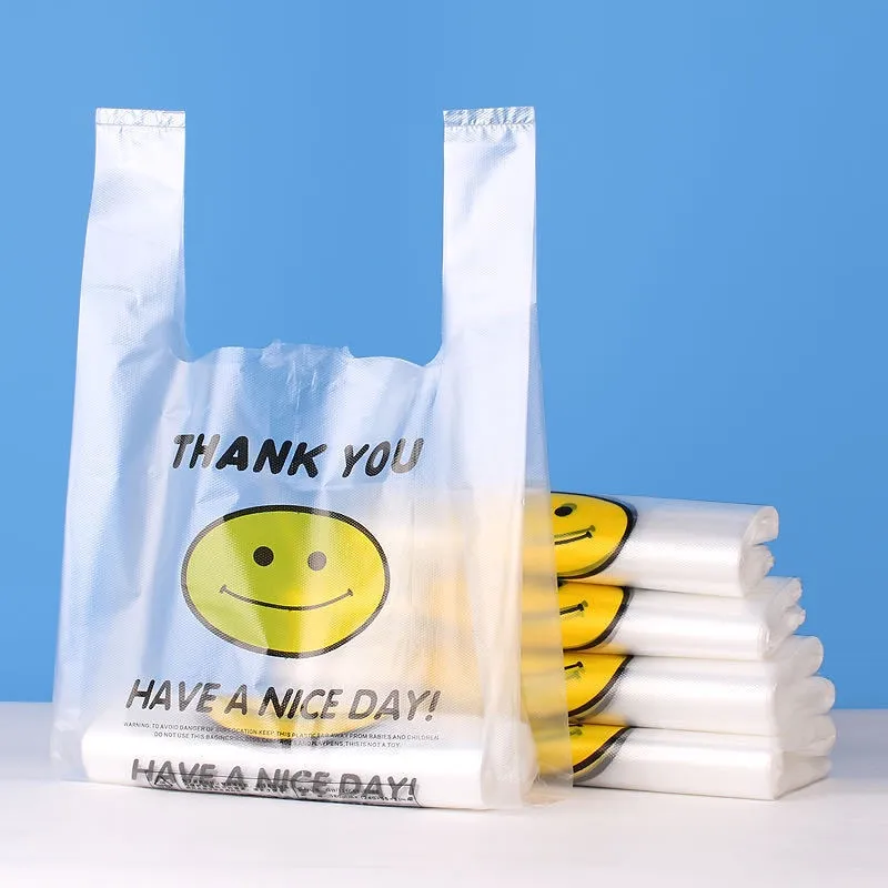 Smiley Face Thank You Bags (500 Bags per Case)