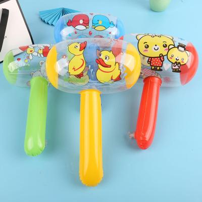Random Color Childrens Toy Inflatable Small Hammer With Water Props Cartoon Small Toys Balloon Inflatable Hammer Game Pool Bell S9W9