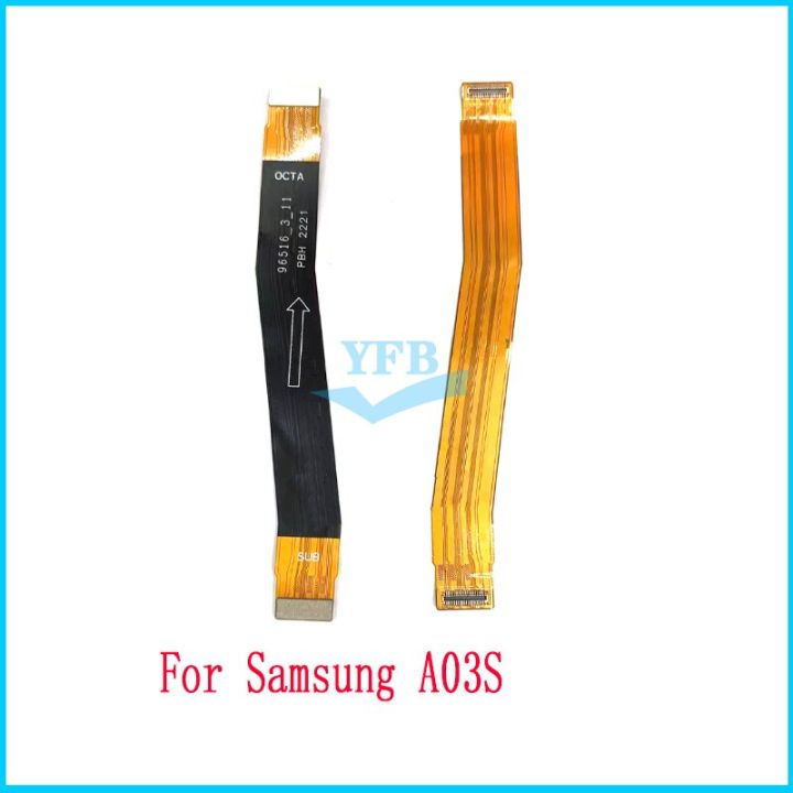 สำหรับ Samsung Galaxy A03S A037 A037F A037U เมนบอร์ดหลักบอร์ดเชื่อมต่อจอแสดงผล LCD สายเคเบิลงอได้ USB