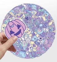 【LZ】✽✌✳  50/100 pçs bonito gótico artístico horror halloween adesivos decalque dos desenhos animados portátil telefone bagagem engraçado legal adesivo para o brinquedo do miúdo