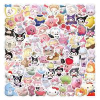 50/100pcs 3D Stereoscopic Sanrio Sticker Cartoon Cute Girls DIY Decorative Waterproof Anime Stickers Kuromi My Melody Sticker