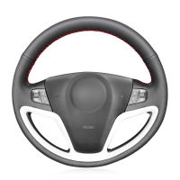 Hand-stitched Black PU Faux Leather Car Steering Wheel Cover for Opel Antara Saturn Vue Vauxhall Antara 2006 2007 2008 2009