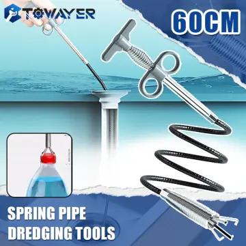 60cm Spring Pipe Dredging Tools, Drain Snake, Drain Cleaner Sticks