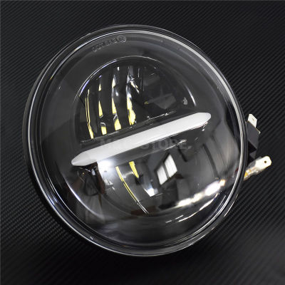 5.75 "Led ไฟหน้ากลางวันวิ่งไฟสีดำสำหรับ H Arley S Portster XL 04-ต่อมา 91-ต่อมา Dyna 08-11 FLSTSB 05-06 FLSTSC