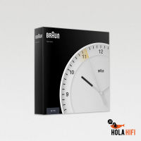 Braun Classic Mixed Analogue Wall Clock - White นาฬิกาชนิดแขวนตกแต่งภายในบ้าน