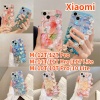 Aweven เคสข้อมือสำหรับ Xiaomi 12T Xiaomi 12T Pro Xiaomi 11T Xiaomi 11T Pro Xiaomi 10T Xiaomi 10T Pro Xiaomi 10 Lite Xiaomi 11T Lite เคสโทรศัพท์ Crossbody Bluray Glitter เคสแบบนุ่มเพชรดอกไม้