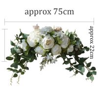 【YF】 Artificial Wedding Wreath Door Threshold Flowers Hanging Garland Arch Fake Window Display Floral