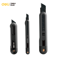 Deli คัตเตอร์9mm 18mm มีดคัตเตอร์ คัตเตอร์พกพา คัตเตอร์ตัดกระดาษ คัตเตอร์สั้น พกพาง่าย มีสปริงในตัว อุปกรณ์สำนักงาน Cutter Knife