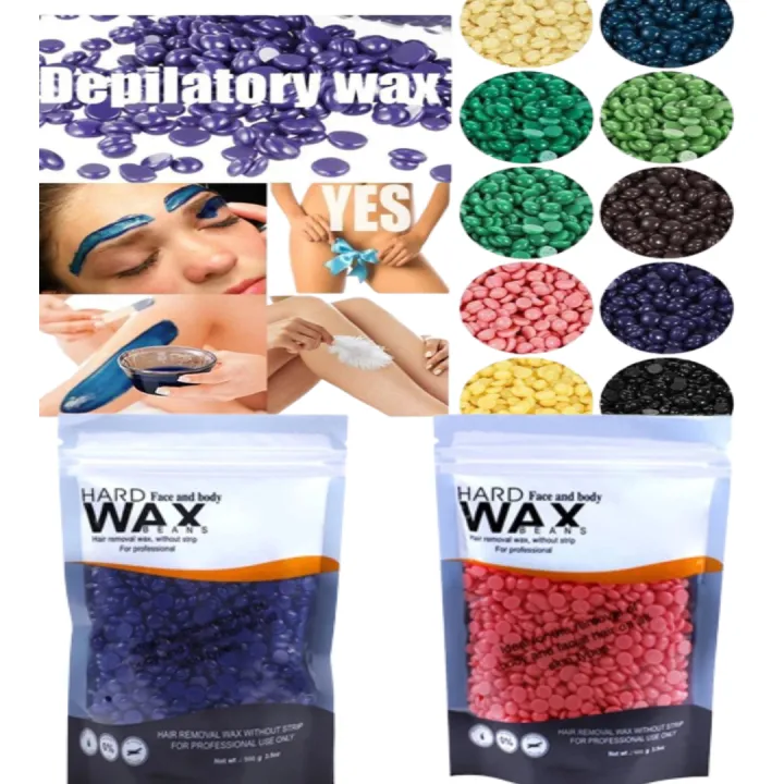 300g Hard Wax Beans ( FACE AND BODY ) Hair Removal Wax WITHOUT Strip For Professional ( RANDOM