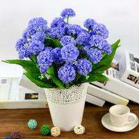 【cw】 1 Bunch 9 Artificial Hydrangea Silk Bouquet Wedding Garden  amp; Dried Flowers