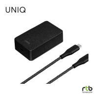 UNIQ หัวปลั๊ก พร้อม สายชาร์จ Wall Charger With USB-C to USB-C รุ่น Versa Slim PD 18W