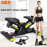 สเต็ปเปอร์ V-shape stepper side stepper เครื่องเหยียบออกกำลังกาย พร้อมเชือกดึง  เครื่องออกกำลังขา Mini  สเต็ปเปอร์ซ้ายและขวา เครื่อง