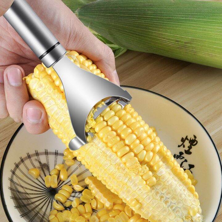 Corn Stripper Corn on the Cob Zipper Tool to Remove Kernels Stainless