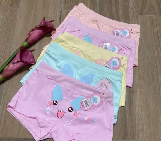 Combo 5 quần đùi chíp bé gái thun cotton 100% dày co giản thấm mồ hôi 8 - ảnh sản phẩm 1