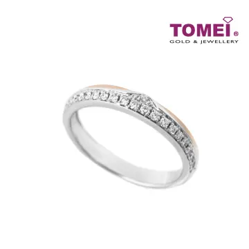 Tomei white clearance gold ring