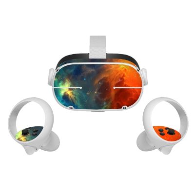 สติกเกอร์ผิวสำหรับ Oculus Quest 2หูฟัง VR Controller อุปกรณ์ประดับจาก PVC ห่อการ์ตูนน่ารักสำหรับ Oculus Quest 2อุปกรณ์เสริม