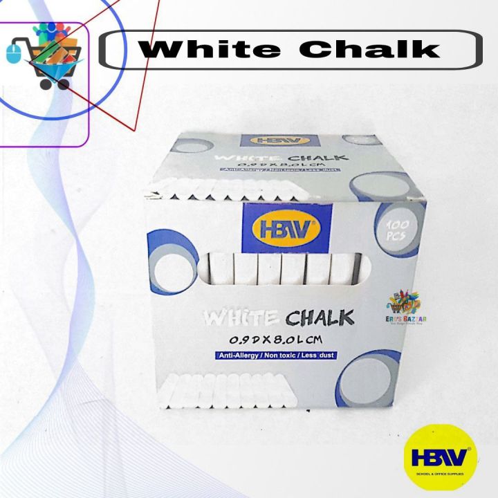 HBW White Chalk 100 pcs.