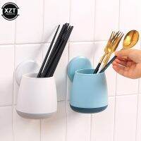 Bathroom Toothbrush Holder Toothbrush Toothpaste Wall-Mounted Storage Rack Kitchen Chopsticks Tableware Drain Shelf Organizer