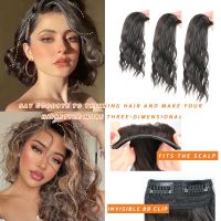 Wig Piece Female Curly Hair Fluffy Pad Hair Piece One-Piece Top Replacement Pad Hair Root Device Patch Hair Extension Piece Wig  Hair Extensions  Pads