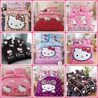 ชุดเครื่องนอนครบชุด 6 ชิ้น มีผ้านวม คิตตี้ Hello kitty ลิตเติ้ล ทวิน การ์ตูน ขนาด 3.5/ 5 / 6 ฟุต ผ้าปูที่นอน+ผ้านวม+ปลอกหมอน เก็บเงินปลายทาง